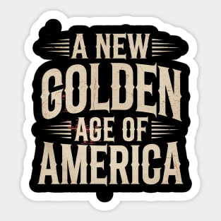New Age of America, USA Flag Sticker